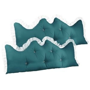 SOGA 2x 120cm Blue-Green Princess Pillows