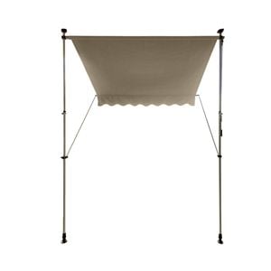 Smart Home Products 2 x 1.8-2.9m Beige Renter Friendly Portable Awning