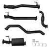 Ignite Exhausts Turbo Back For Isuzu D-max 3l 3" Cat & Muffler Black Aluminised Steel
