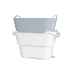 Strucket 19Ltr Interlocking Strainer Bucket Grey
