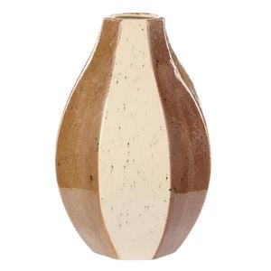 Amalfi Academy Evie Ceramic Vase Large Brown 18.5x18.5x28.5cm
