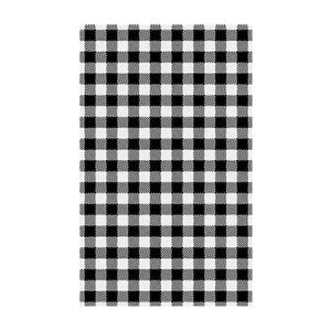 Moda 310x190mm Gingham Black Greaseproof Paper Pack Of 2000