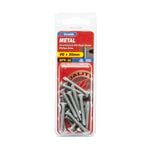 Zenith 8G x 35mm Galvanised Countersunk Rib Head Metal Screws - 22 Pack