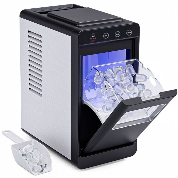 Advwin Countertop Ice Maker Machine, 26Lbs/24H Ice Machine, Bullet IceMaker, Ice Machine for Home Kitchen Bar Office RV Camping