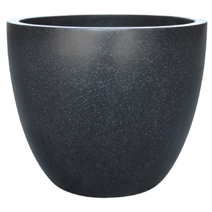 Northcote Pottery 45 x 36cm Large Black Terrazzo Egg Pot