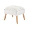 Levede Accent Ottoman Chair Footstool White