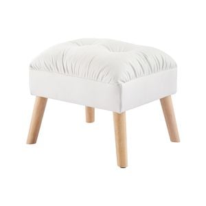 Levede Accent Ottoman Chair Footstool White