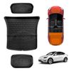 Boot Liner Set For Tesla Model Y 2022-2025 All Weather Heavy Duty Xpe Rear Front Cargo Trunk Cover Mat Luggage Tray