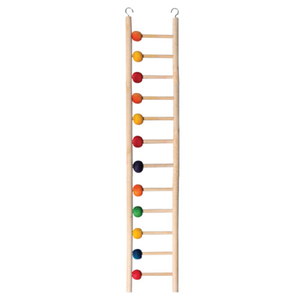 Avi One Bird Toy Wooden Ladder 12 Rung W/beads (22911)