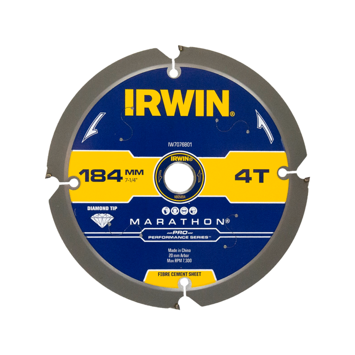 IRWIN 184mm 4T Marathon Pro PCD Circular Saw Blade