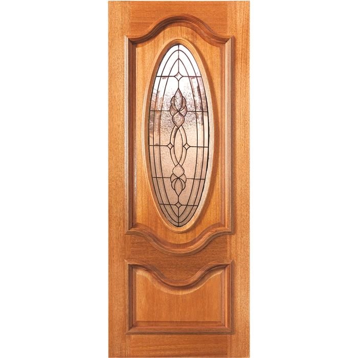 Woodcraft 2040 x 820 x 40mm External Door Maple Olivia TG Glass TG1 Glass5CB