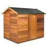 Duratuf 2.7 x 1.89m C/Steel Roof Cedar Logan Shed