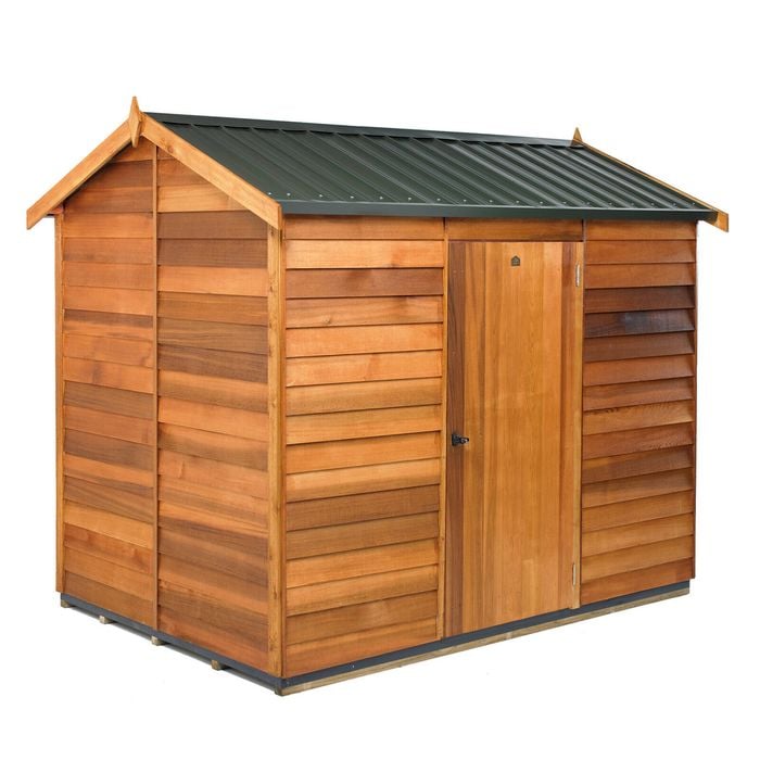 Duratuf 2.7 x 1.89m C/Steel Roof Cedar Logan Shed