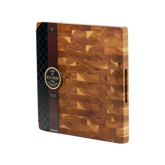 Butchers Corner Acacia Timber End Grain Board 40x40x3cm Baccarat