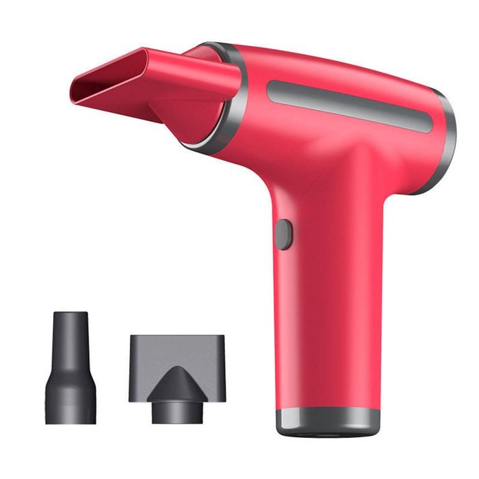 Catzon Wireless Blow Dryer 4 Speeds Rechargeable-red