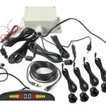 Elinz Parking Ultrasonic Sensor Kit Reversing System Truck Trailer Car Buzzer Alarm