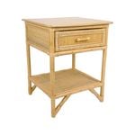 Breeze Lovina Natural Rattan One Drawer Bedside Table