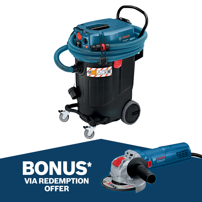 Bosch Blue 1200W 55L M-Class Wet And Dry Dust Extraction Vacuum