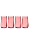 Ladelle Capri Set of 4 Highball Tumblers - Rose