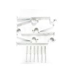 Windoware 16-22mm White Double Curtain Rod Bracket - 3 Pack