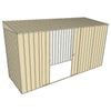 Build-A-Shed 1.2 x 3.7 x 2.0m Skillion Double Sliding Side Door Shed - Cream