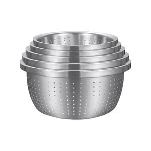 SOGA Stainless Steel Metal Basket Strainer 5PCS Set A