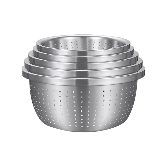 SOGA Stainless Steel Metal Basket Strainer 5PCS Set A