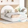 Alfordson Bed Frame King Single Gas Lift Storage White