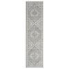 Aubre Contemporary Runner - Aubre Dark Taupe 80 X 300 Cm