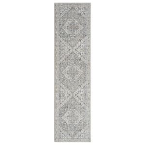 Aubre Contemporary Runner - Aubre Dark Taupe 80 X 300 Cm