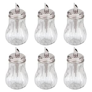 Trenton Glass Sugar Dispenser 285ml Tilt A Spoon Set Of 6