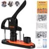 VEVOR 32mm Button Maker Machine Black Installation-Free Badge Punch Press Kit with 500pcs Parts