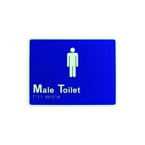 Lockwood Braille Signage Male Toilet BRS1700