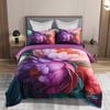 Fabric Fantastic Queen Size Kaie Floral Quilt/Doona/Duvet Cover Set