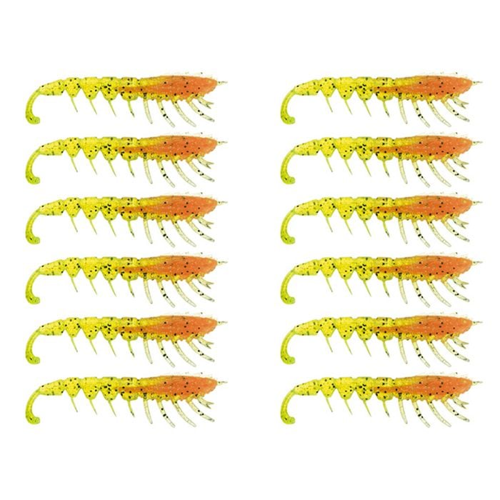 2x 6PK 3In Rapala Crush City The Imposter Plastic Prawn Lures - Neon Yabbie