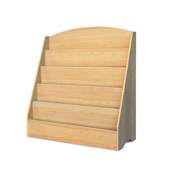 Keezi 5 Tiers Kids Bookshelf Shelf Rack Organiser Wood