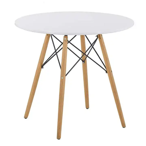 Oliver White 80 cm Round Dining Table