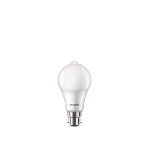 Philips 8W 850lm Cool Daylight Motion And Daylight LED A60 B22 Sensor Globe