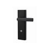 Lockwood Matt Black Nexion Vision Element Entrance Lockset