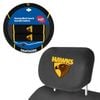 Hawthorn Hawks Official Afl Steering Wheel Cover And Headrest Covers Combo