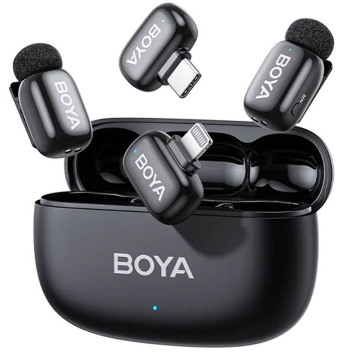 Boya Mini 2 Wireless Microphone Usb-c & Lightning - Black