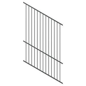 ProtectorAl 0350-1200W x 1800H Monument Raked 16-30º Flat Top Pool Fence Panel