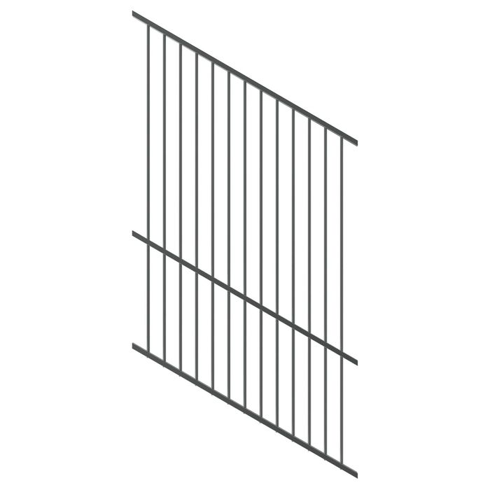 ProtectorAl 0350-1200W x 1800H Monument Raked 16-30º Flat Top Pool Fence Panel