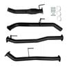 Ignite Exhausts Turbo Back For Nissan D23 Navara Np300 3" Cat & Straight Pipe Only Black Aluminised Steel