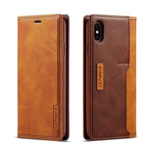 Leather Wallet Magnetic Cover Flip Case - For Apple iPhone 7 Plus / 8 Plus (Brown)