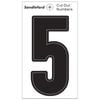 Sandleford Cut Out Numeral "5" 85mm Black Self Adhesive