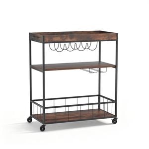 Artiss Kitchen Island Rolling Serving Cart