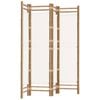 vidaXL Folding 4-Panel Room Divider 160 cm Bamboo and Canvas Privacy Screen