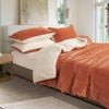 Gioia Casa Microfiber 2 in 1 Teddy Sherpa Quilt Cover Set & Blanket with Matching Pillowcases - Terracotta - Super King Size