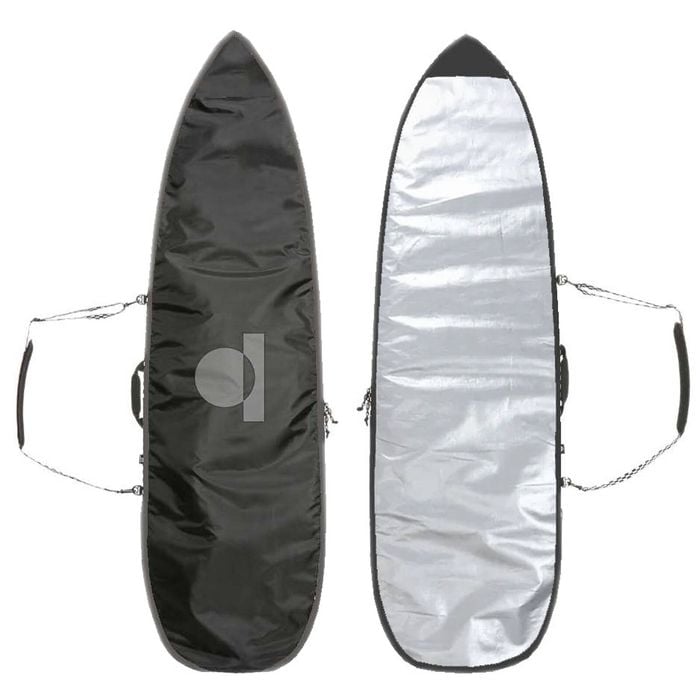 Summer vibes Lite Shortboard Surfboard Boardbag Cover - Black/Silver UV, 6